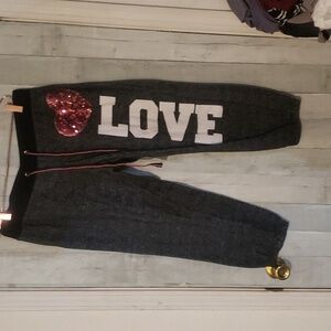 Comfy Capri sweats sequin